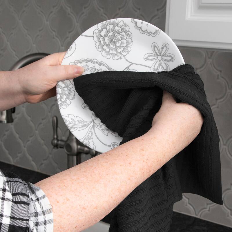 RITZ Royale Solid Cotton Kitchen Towels (Set of 2)