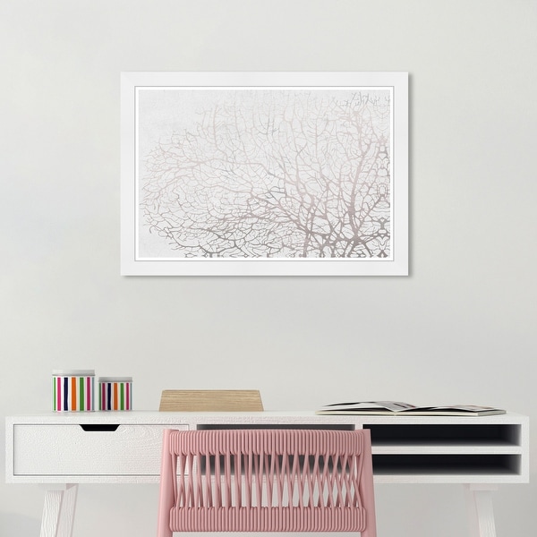 Wynwood Studio 'Seatree Concrete' Nautical and Coastal Gray Wall Art Framed Print. Opens flyout.
