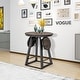 preview thumbnail 3 of 8, Costway 3-Piece Bar Table Set Round Pub Dining Table & 2 Foldable - See Details