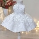 preview thumbnail 7 of 5, Special Occasion Dress with Flowers on Tulle and Skirt