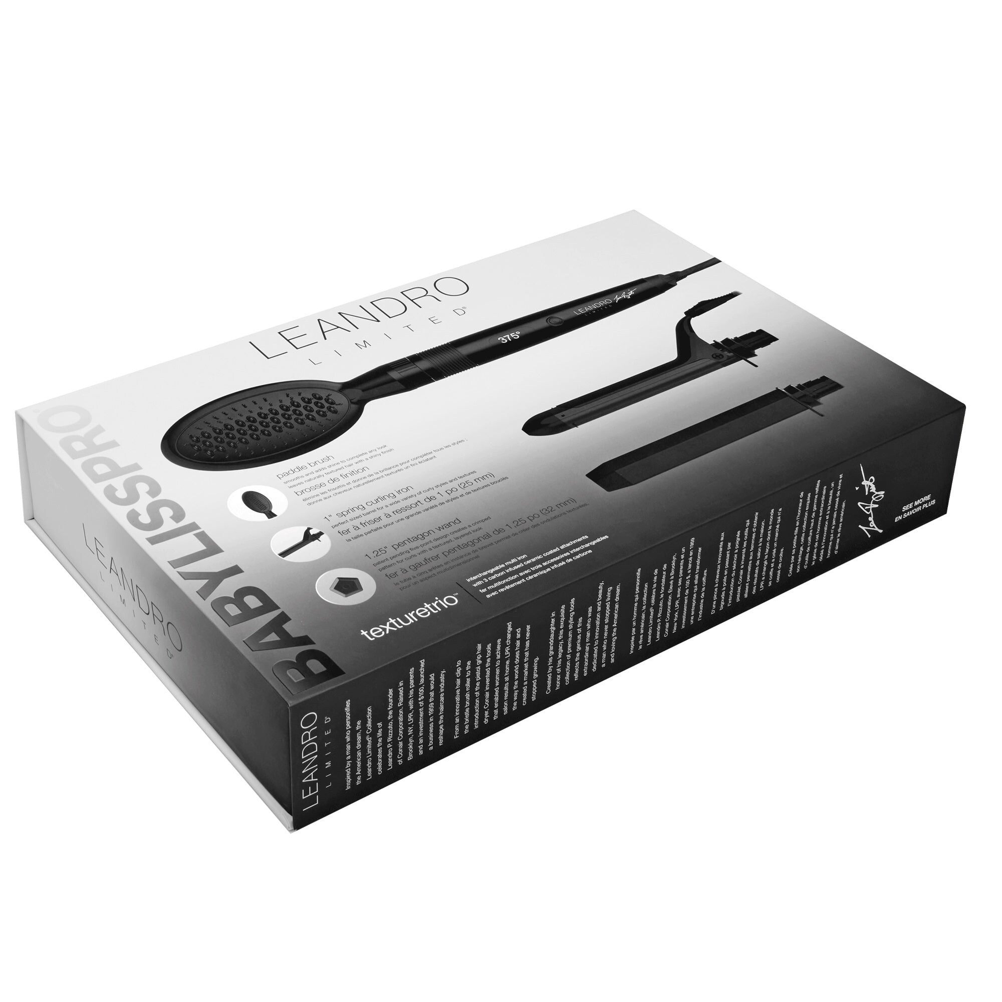 Leandro by Babyliss Pro Crimcurl Limited Set Paddle Brush 