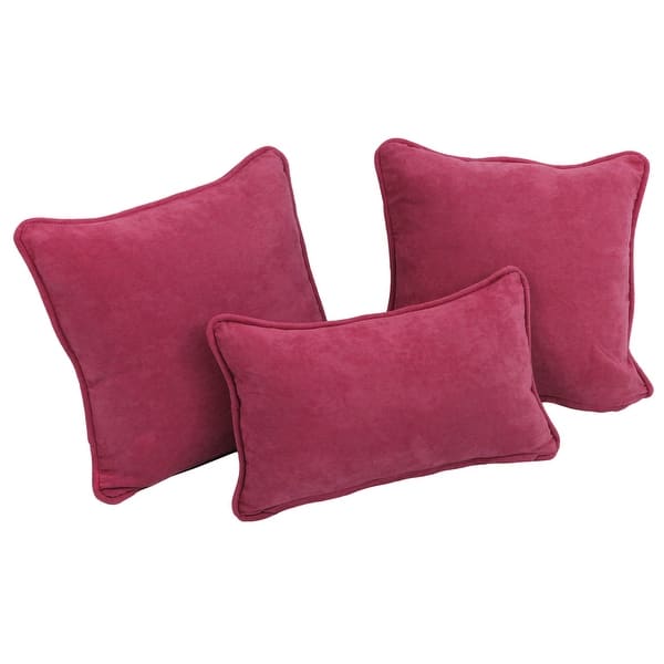 Blazing Needles Delaney 3piece Indoor Throw Pillow Set On Sale Bed