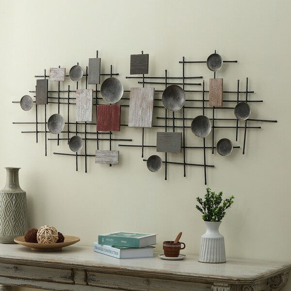 Highland Dunes Eclectic Metal Sphere Wall Decor 