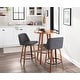 preview thumbnail 24 of 42, Carson Carrington Oscar Mid-Century Modern Counter Stool with Black Round Footrest (Set of 2) - N/A