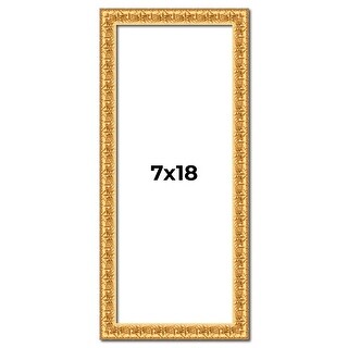 7x18 Frame Gold Real Wood Picture Frame Width 1 inches | Interior - Bed ...