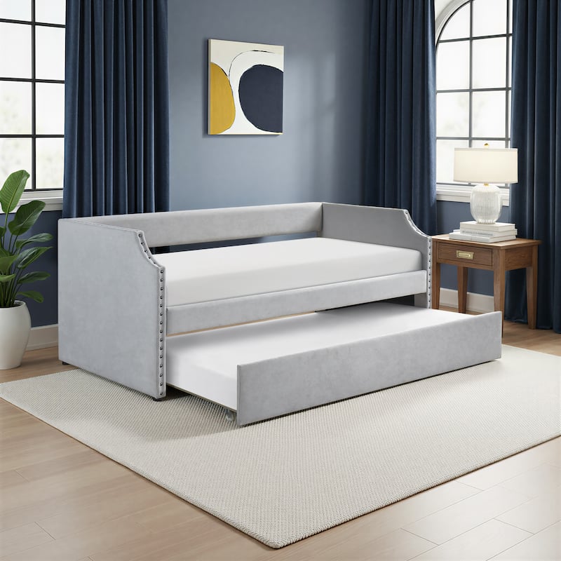 Fremont & Park Leith Textured Fabric Daybed with Trundle