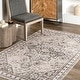 preview thumbnail 8 of 13, Nuloom Eira Medallion SplashGuard Machine Washable Area Rug