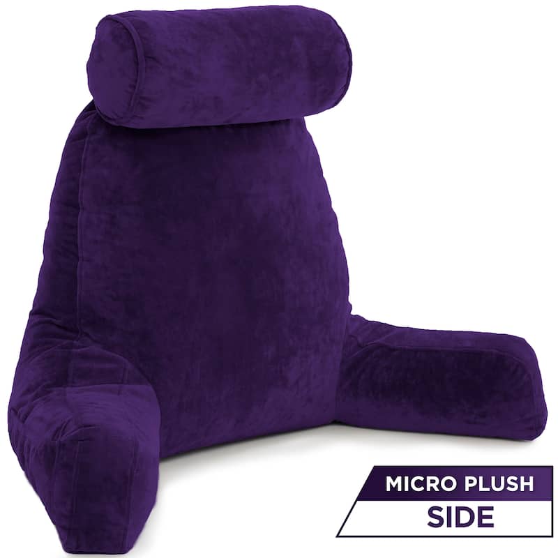 Husband Bedrest Micro-Suede Reading Pillow