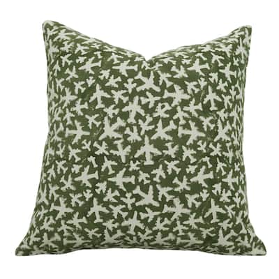 Cotton Bohemian Block print pillow Cover Pushpak Vimaan