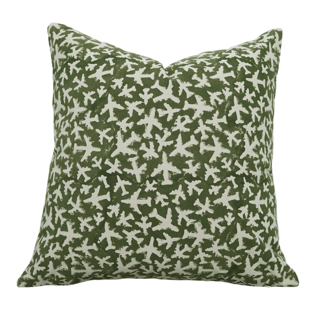 Cotton Bohemian Block print pillow Cover Pushpak Vimaan