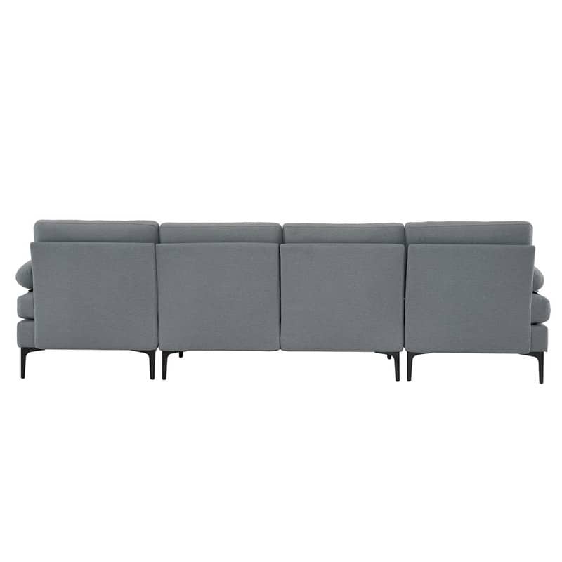 110'' 4-Seat U-Shaped Upholstered Sectional Sofa