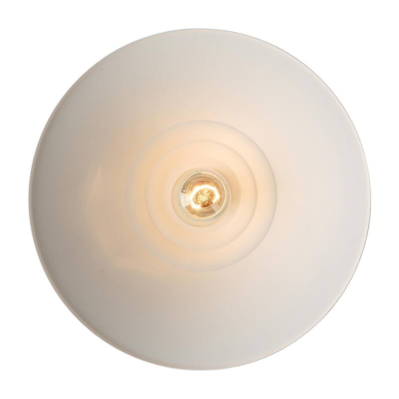 Golden Lighting Journey 1-light Semi-Flush Mount in Natural White - Natural White - 1-Light Semi-Flush