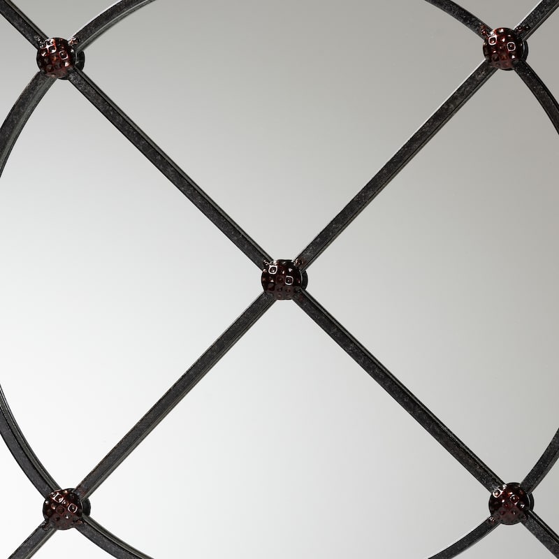 Ohara Modern and Contemporary Metal Accent Wall Mirror