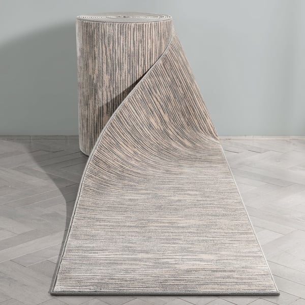 Custom Size Runner Baldwin Owen Glam Striation Modern Stair Rug Bed Bath & Beyond 37255106