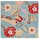 preview thumbnail 31 of 38, SAFAVIEH Handmade Blossom Vertie Modern Floral Wool Rug 8' Square - Blue/Multi - Square