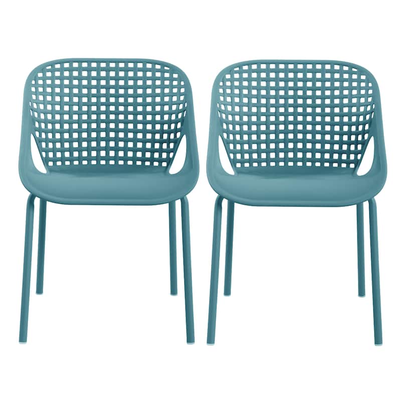 Christopher Knight Home - Modern Outdoor Dining Chair with Weather-Resistant Design - Set of 2