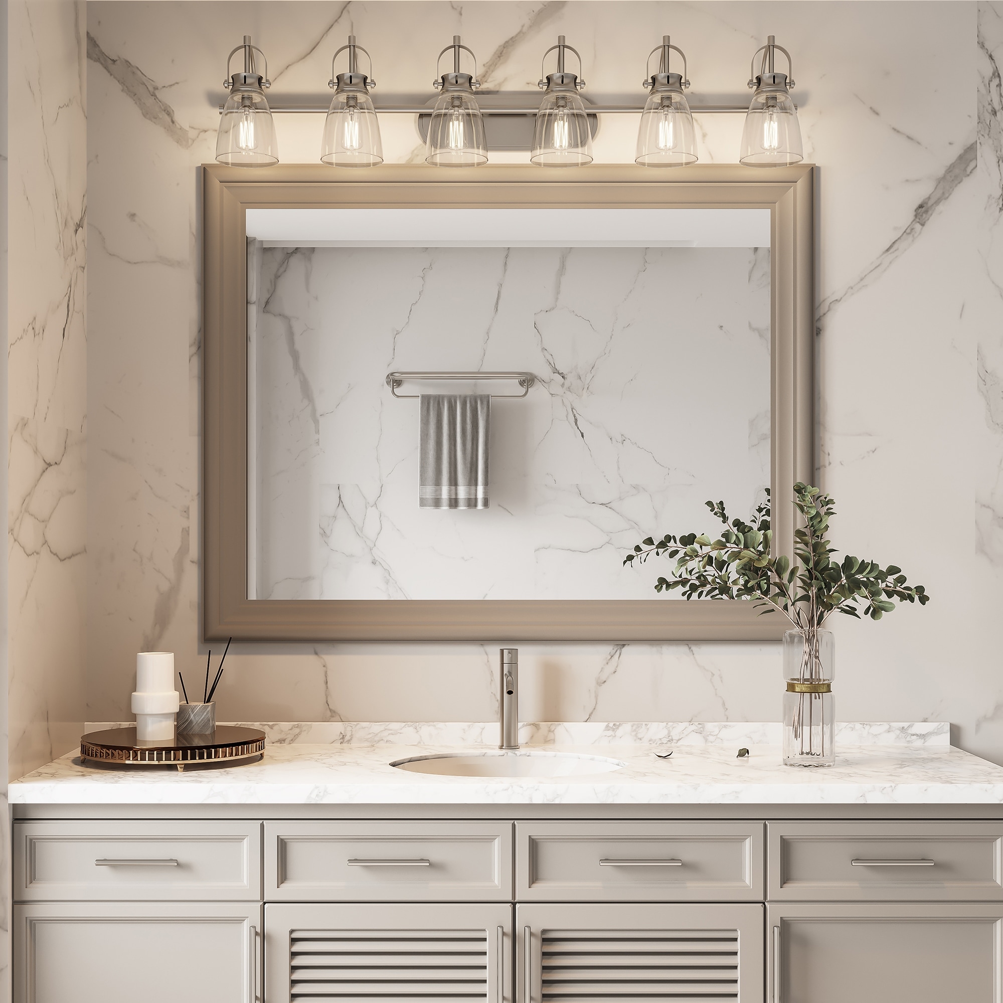 6 light vanity discount
