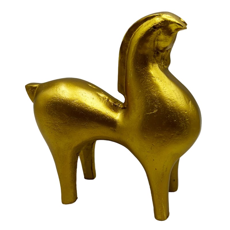 Decorative Handmade Aluminum 7 inch Modern Horse Sculpture - 7 x 3 x 7 in