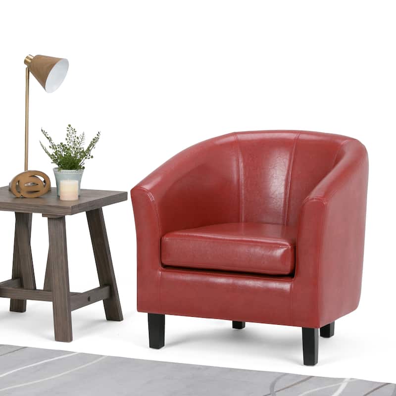 WYNDENHALL Parker 30-in. Wide Tub Chair - 30 inch Wide - Red