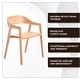 preview thumbnail 34 of 53, Rivo Mid-Century Modern Solid Oak Wood Accent Dining Chair with Open Back for Dining Room, Living Room and Kitchen