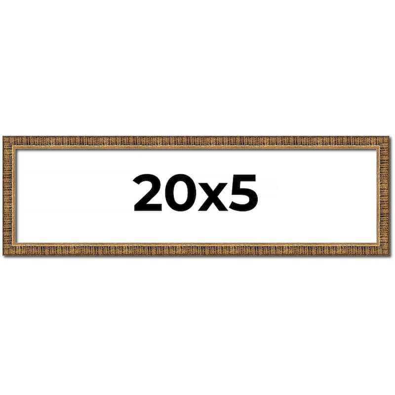 20x5 IN Frame Gold Kingsley Distressed Solid Wood Picture Frame Width