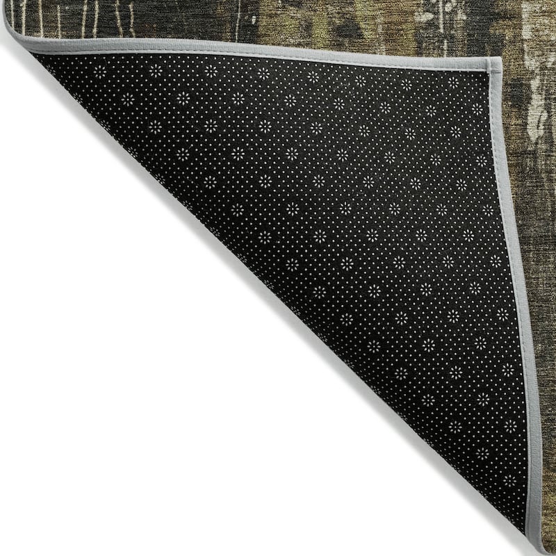 HomeRoots Abstract Transitional Rectangle Outdoor Rug