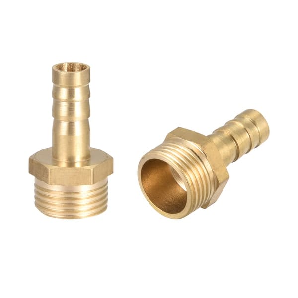 Brass Hose Barb Fitting Connector 8mm Barb X G3 8 Male Pipe Adapter Gold Tone 3 8 G X 8mm Overstock