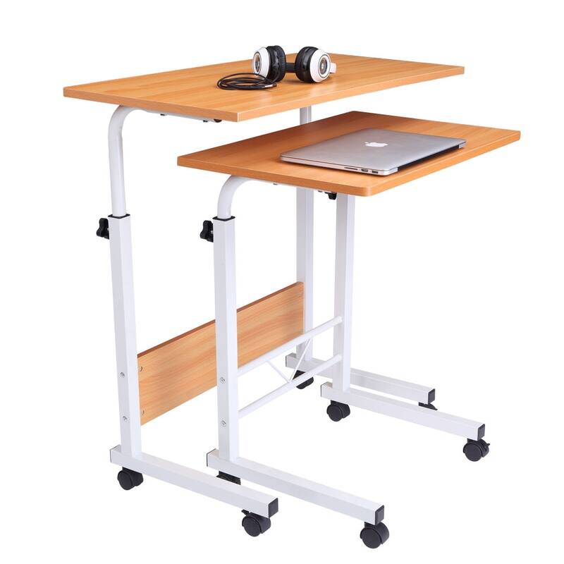 37.8" Chipboard and Steel Computer Desk Side Table
