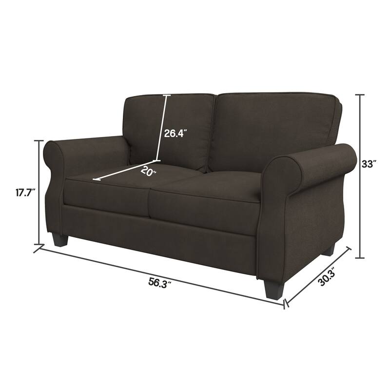 Sofa with Solid Wood Frame,Comfy Sofa Couch with Extra Deep Seats