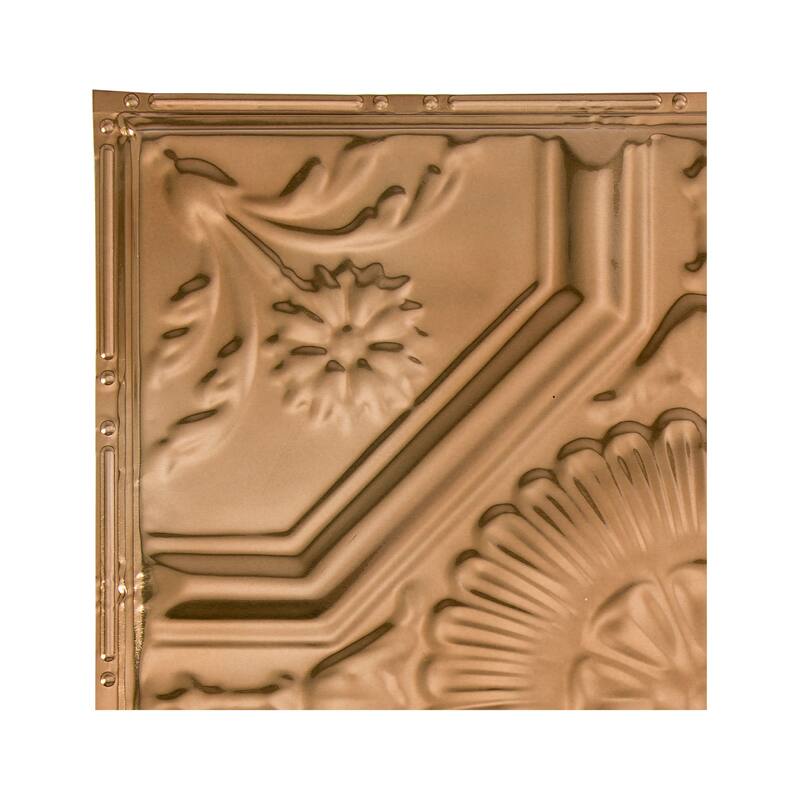Great Lakes Tin Rochester Lay-in Ceiling Tile - Champagne - Sample