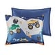 preview thumbnail 6 of 11, Intelligent Design Kids Gavin Monster Truck Blue Comforter Set