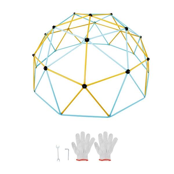 slide 2 of 14, Climbing Dome,Jungle Gym Supports 750LBS and Easy Assembly, 12FT Geometric Dome Climber Play Center for Kids 3 to 10 Years Old Climbing Dome