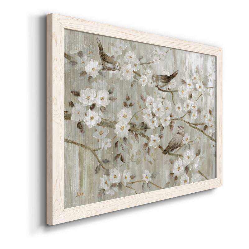 Neutral Spring Birds-Premium Framed Canvas - Ready to Hang
