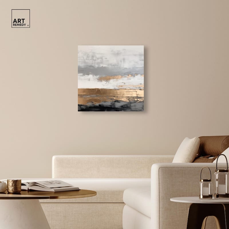 Moonlit Gold II Canvas by Art Remedy, Gallery Wrapped