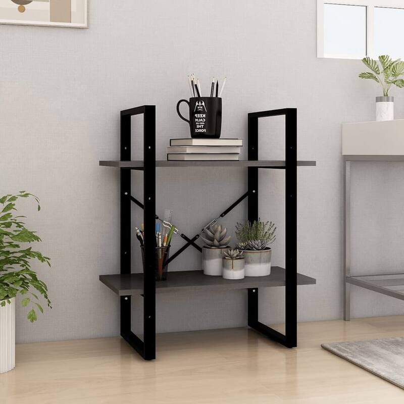 vidaXL Bookshelf Book Cabinet Shelving Unit for Living Room Engineered Wood