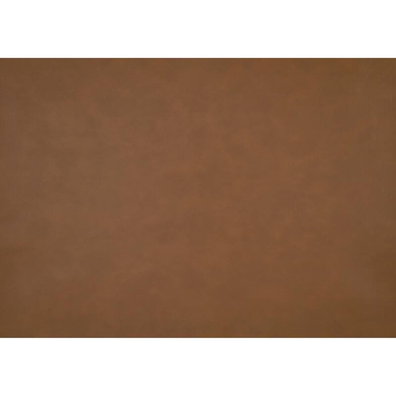 Camel Faux Leather Convertible Futon Sofa with Plywood Frame