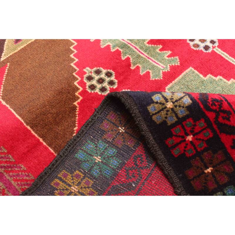 ECARPETGALLERY Hand-knotted Teimani Red Wool Rug - 2'11 x 4'9