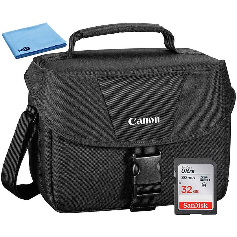 Canon 100ES Padded Digital SLR EOS Camera Shoulder Gadget Case 32GB