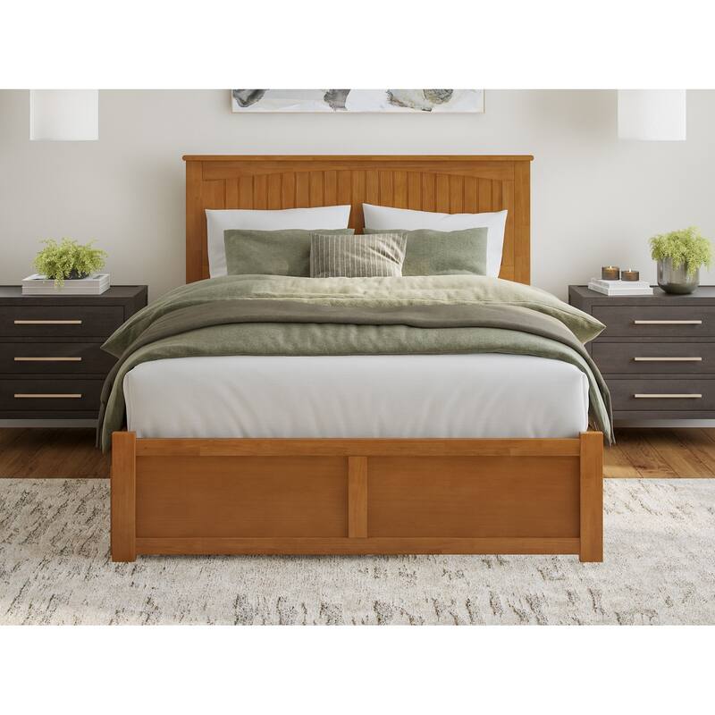 Nantucket Bed with Footboard and Twin Extra Long Trundle