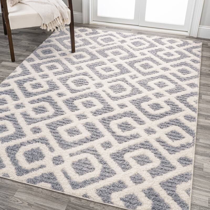 JONATHAN Y Monique Tropical Leaves Area Rug