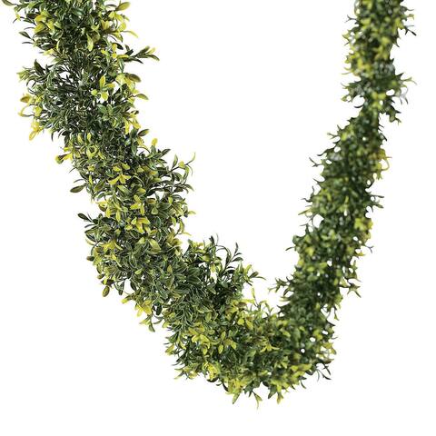 12' Faux Leaf Greenery Garland, Wedding Supplies, Home Decor, 1 Piece