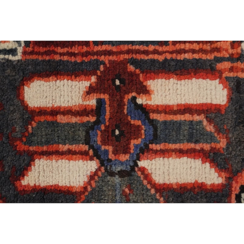 Hand Knotted Oriental 100% Wool Carpet Traditional Medallion Oranges & Rust Heriz Area Rug - 11' 10'' X 8' 9''