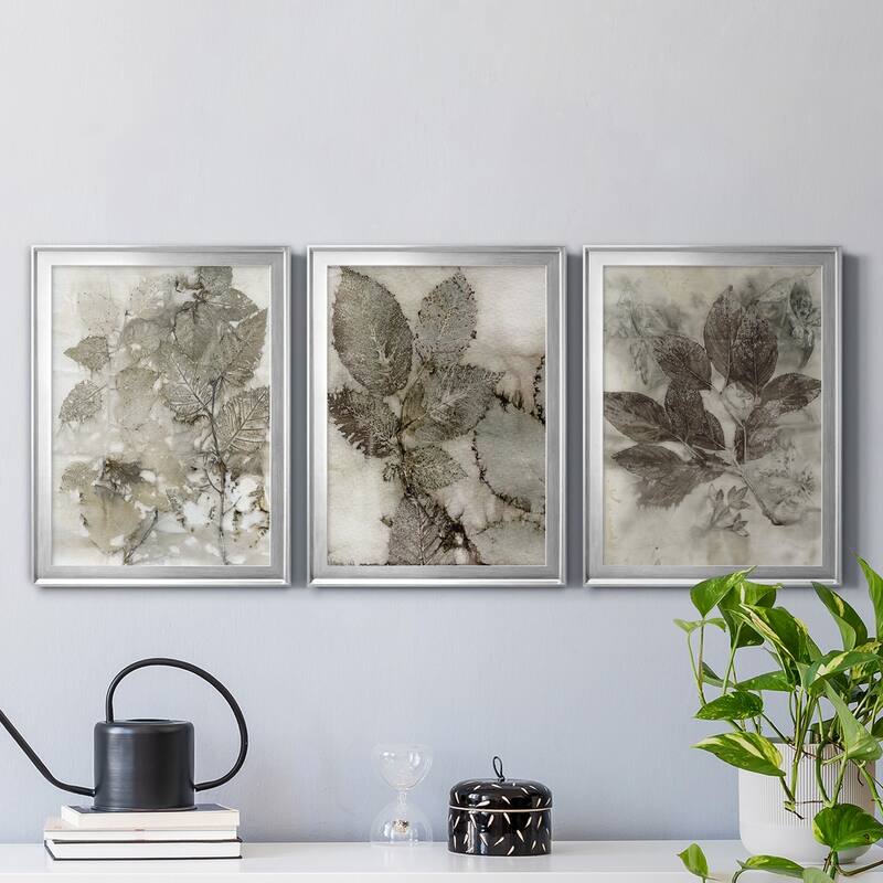 Birch Leaves I Premium Framed Canvas - Ready to Hang - Multi-Color