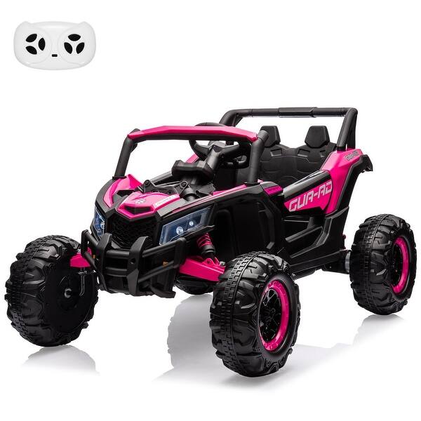 slide 2 of 42, 24V Kids UTV Ride on Car , Ride on UTV with Remote Control Rose
