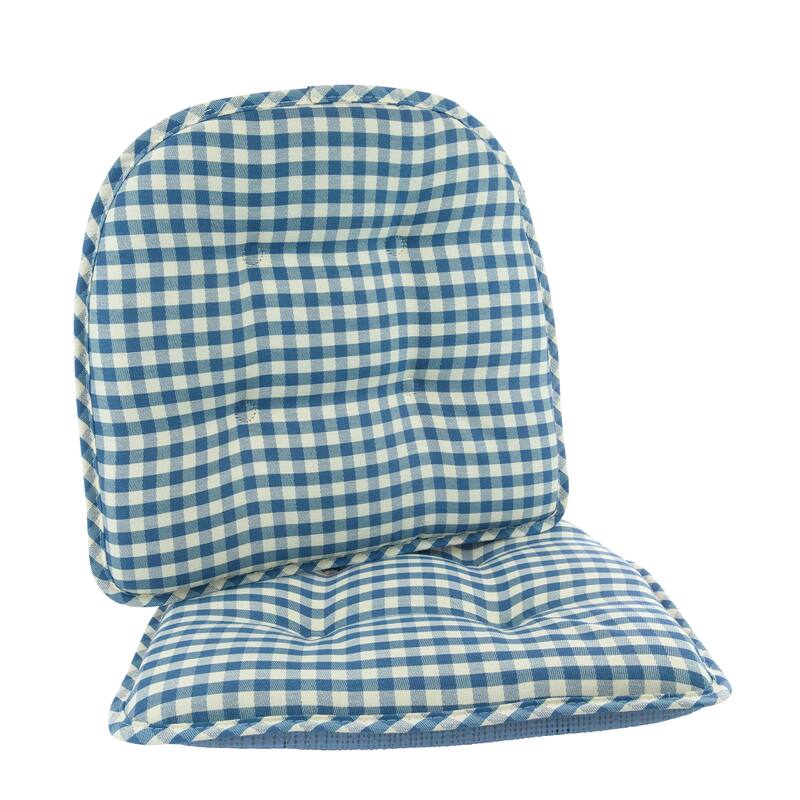 Klear Vu Tufted Non-Slip Dining Chair Cushion Set