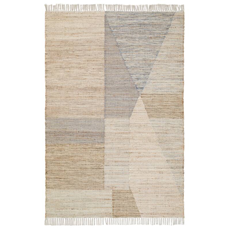 Terra by Obeetee Sona Francis Taupe Rug - Natural/Diamond - 9' x 12'