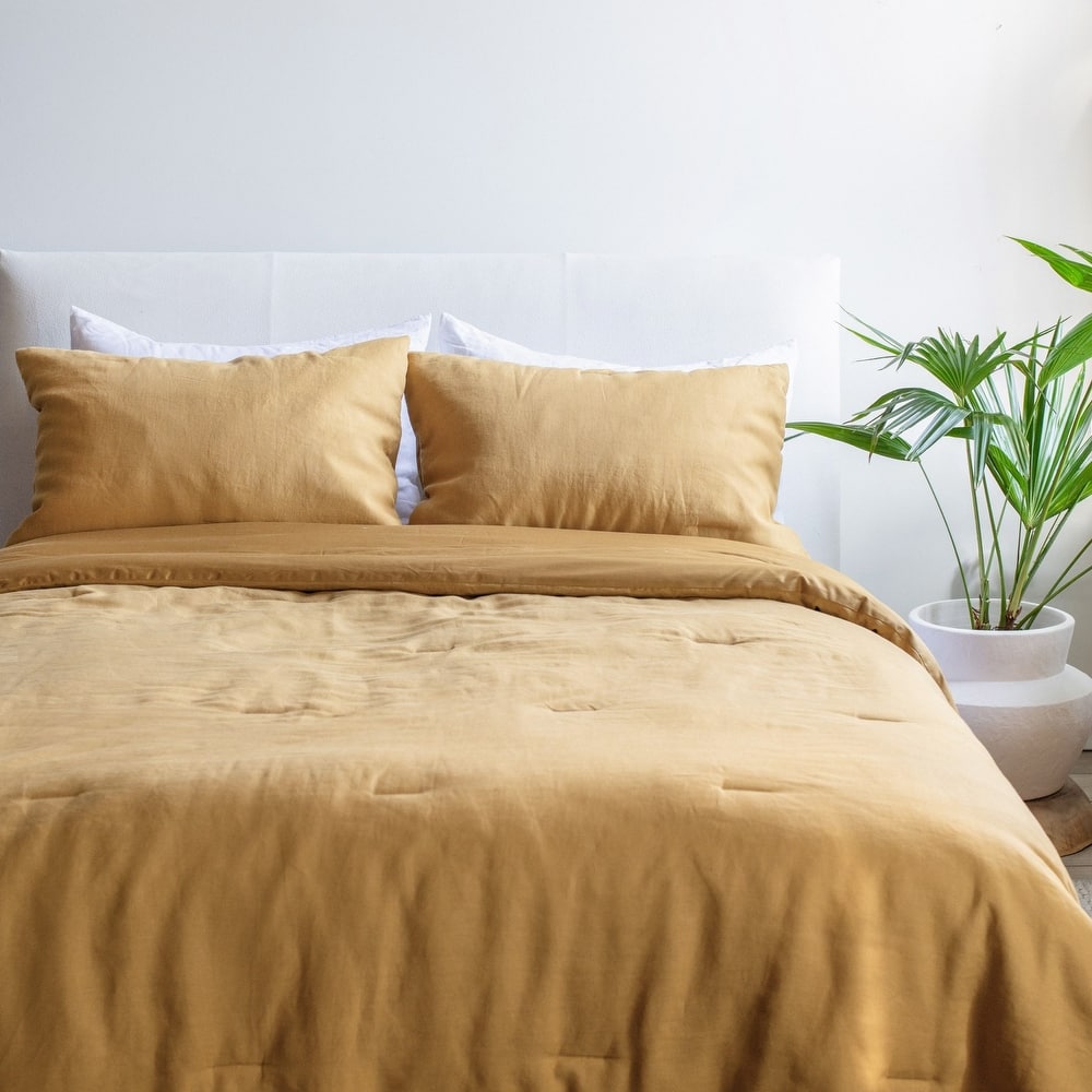 French Linen Comforter & Sham Set by BOKSER HOME
