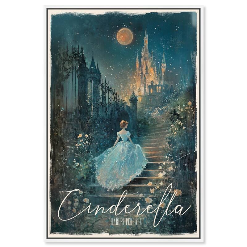 Classic Cinderella Canvas by Art Remedy - White - 24" x 36"