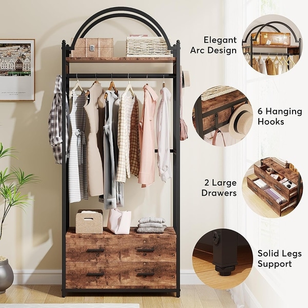 Modern hanging sales clothes rack