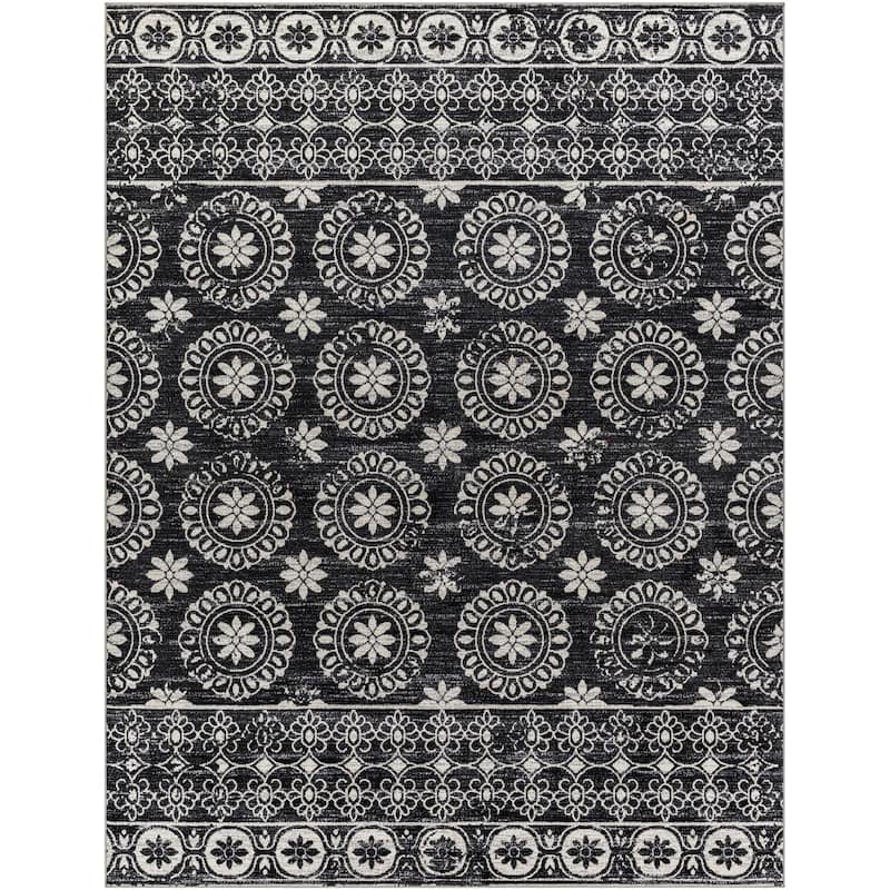 Livabliss Lavadora Updated Traditional Floral & Botanical Washable Area Rug